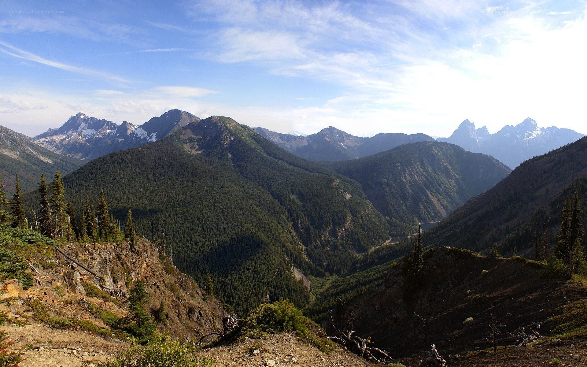 Mountain valley landscape
