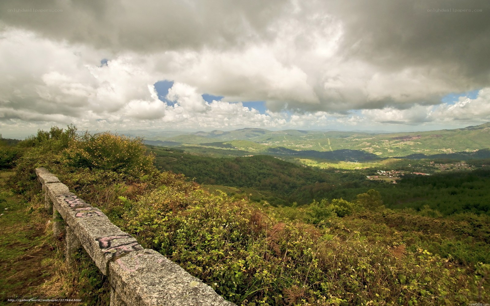 Mountain valley landscape