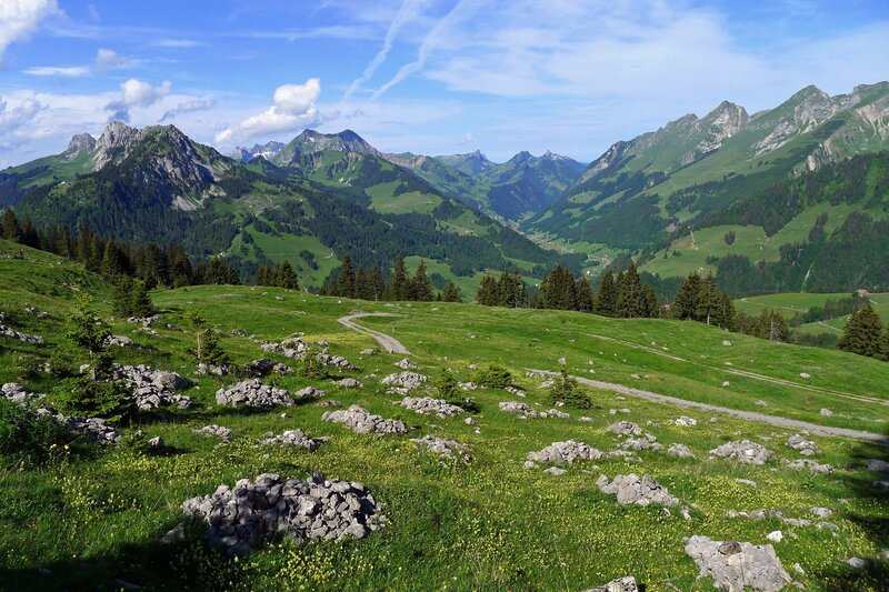 Mountain valley landscape