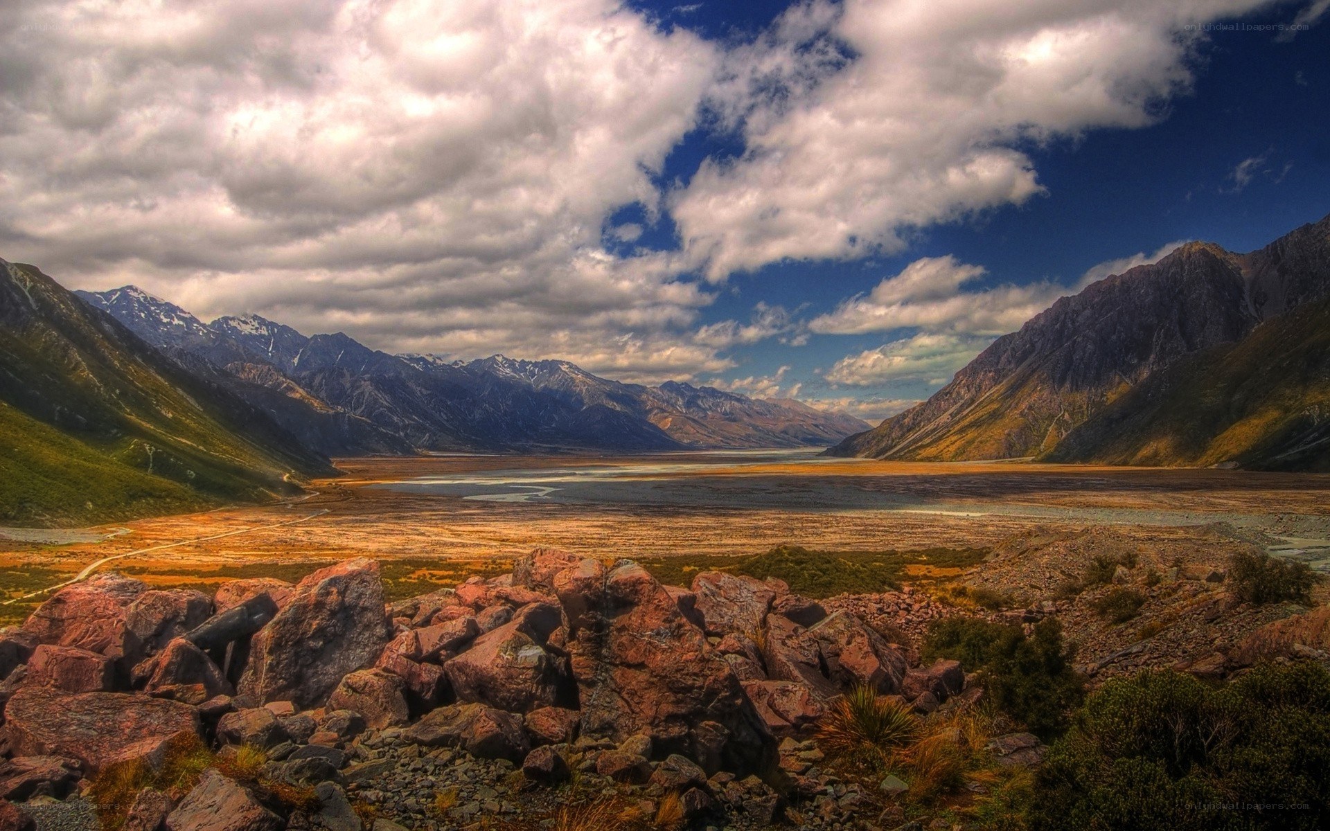 mountain valley landscape