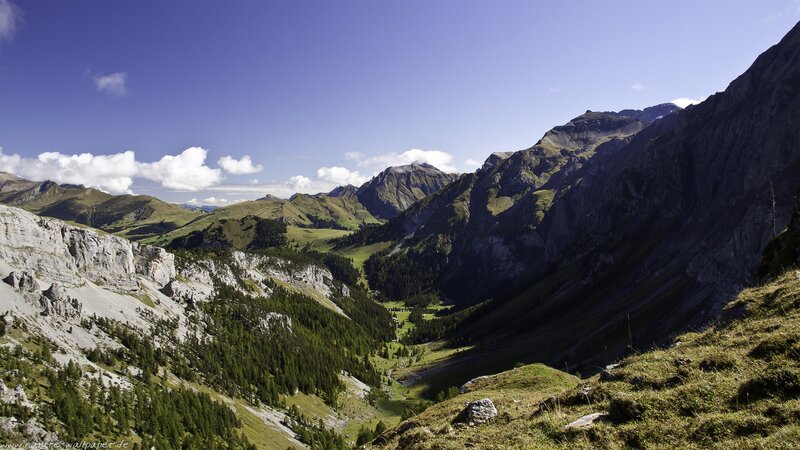 Mountain valley landscape