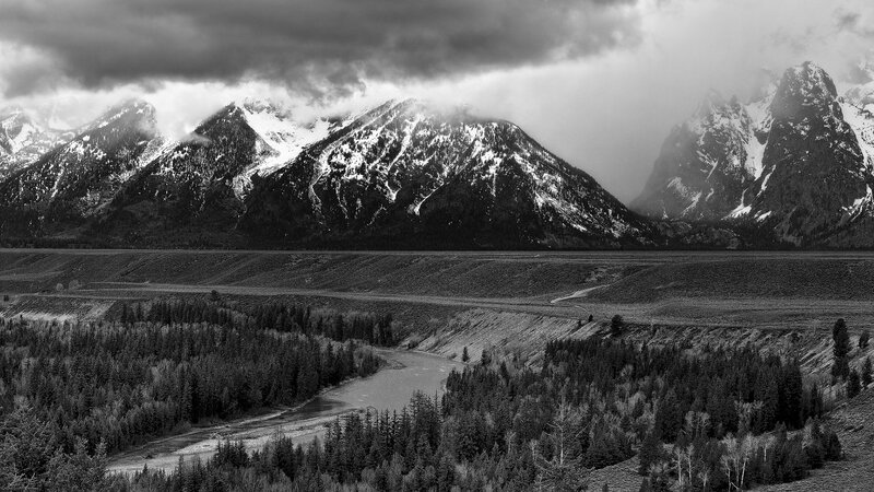 Mountain valley landscape