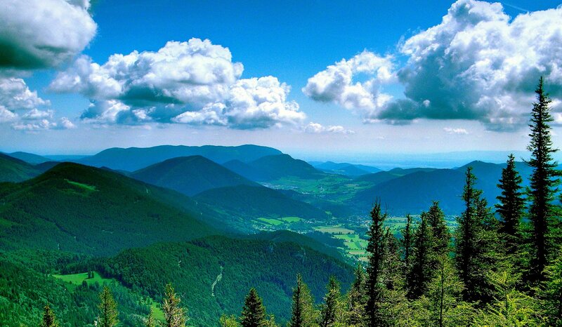 Mountain valley landscape
