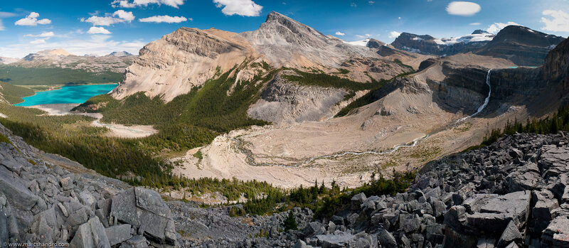 Mountain Valley Landscape — Blue, Serene, Afternoon, Photograph, Lake