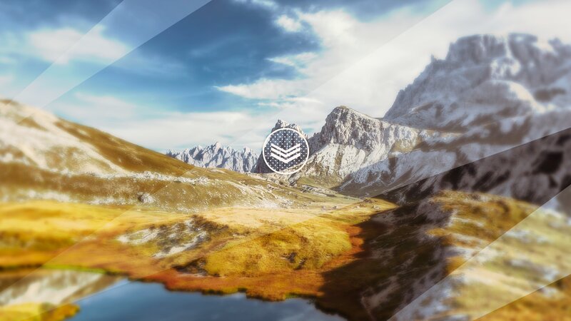 Mountain Valley Landscape — Blue, Serene, Afternoon, Photograph, Mountains, Lake