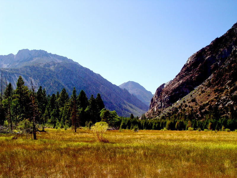 Mountain Valley Landscape — Blue, Serene, Afternoon