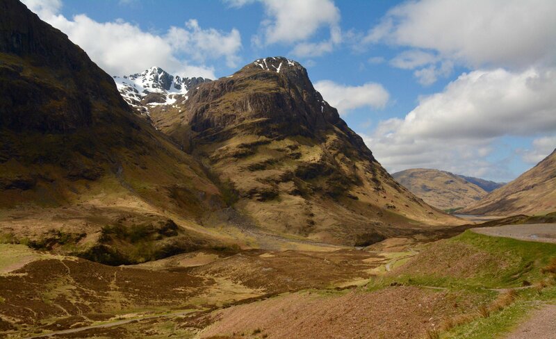Mountain Valley Landscape — Brown, Serene, Afternoon, Photograph, Mountains