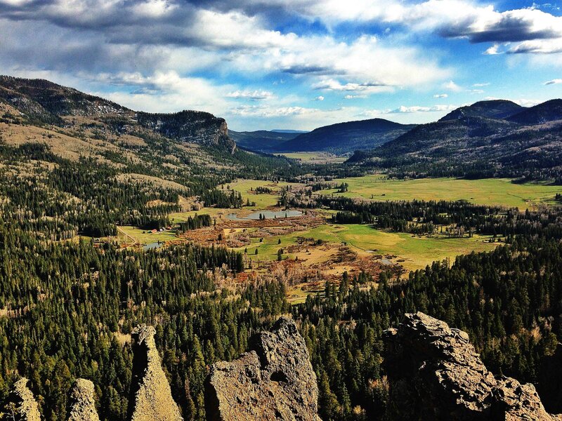Mountain Valley Landscape — Green, Dramatic, Afternoon, Photograph, Forests, Clouds