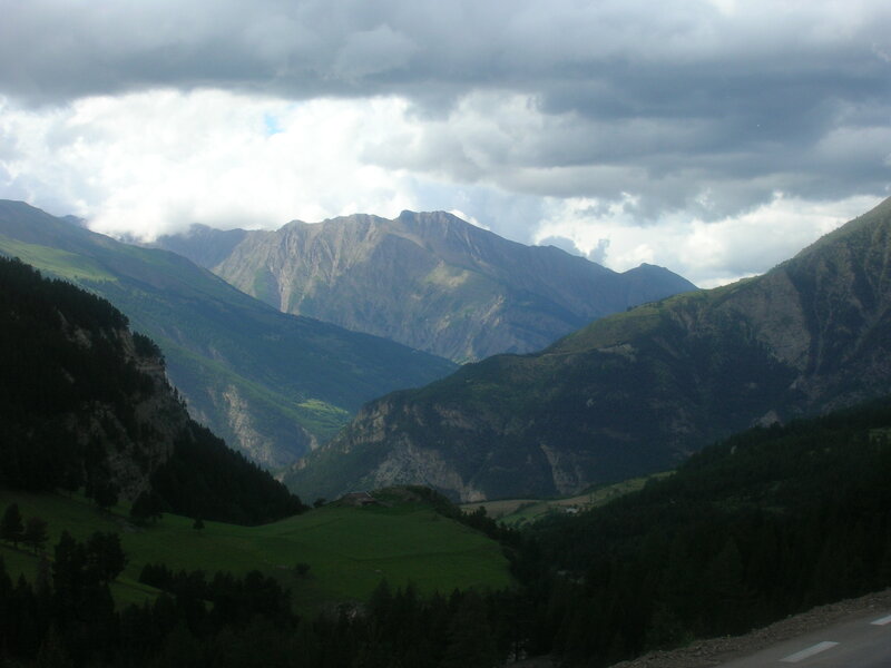 Mountain Valley Landscape — Green, Dramatic, Afternoon, Photograph, Mountains