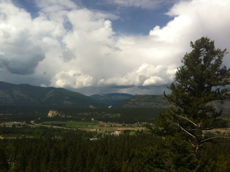 Mountain Valley Landscape — Green, Dramatic, Afternoon, Photograph, Trees, Clouds