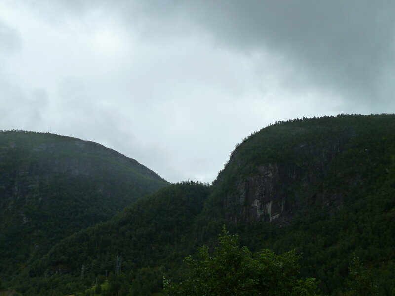 Mountain Valley Landscape — Green, Overcast, Photograph