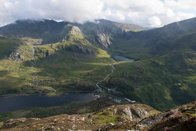 Mountain Valley Landscape — Green, Serene, Afternoon, Photograph, Lakes