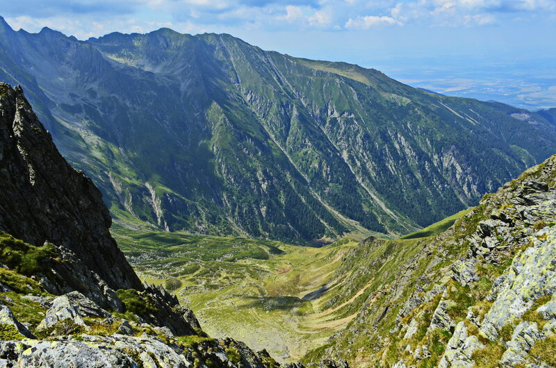 Mountain Valley Landscape — Green, Serene, Afternoon, Photograph, Mountains, Sky