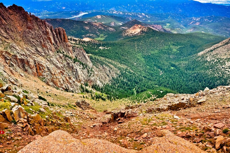 Mountain Valley Landscape — Green, Serene, Afternoon, Photograph, Rocks