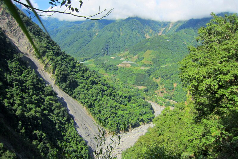 Mountain Valley Landscape — Green, Serene, Afternoon, Photograph, Trees, River