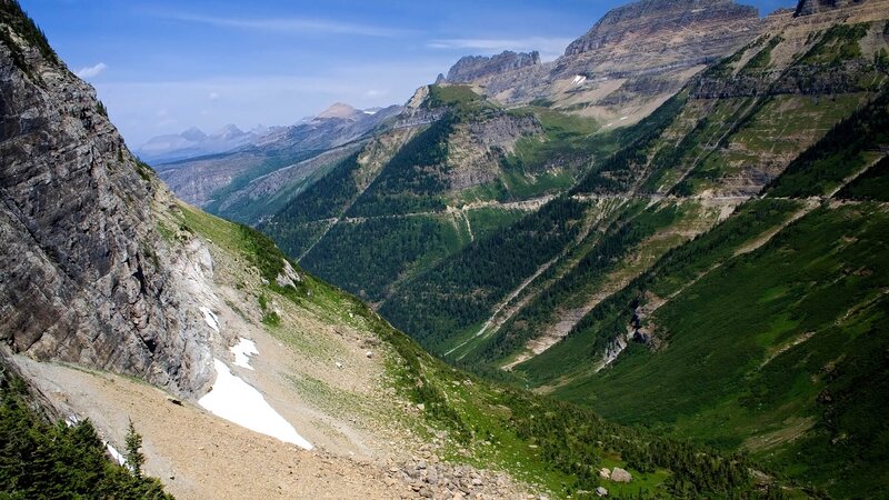 Mountain Valley Landscape — Green, Serene, Summer, Photograph