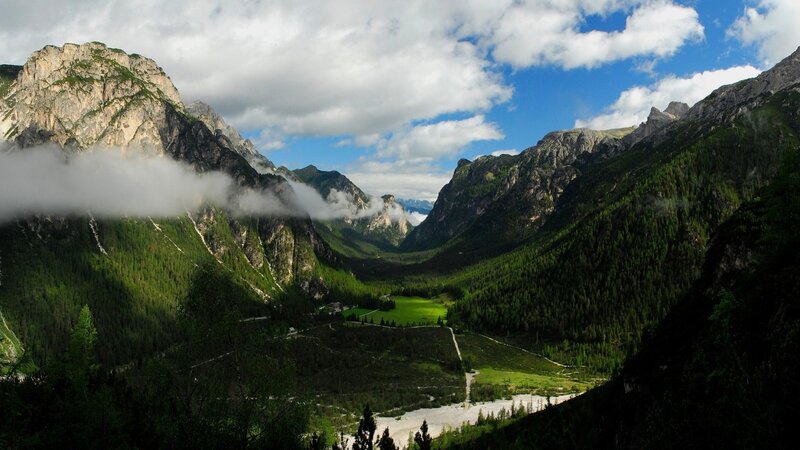 Mountain Valley Landscape — River