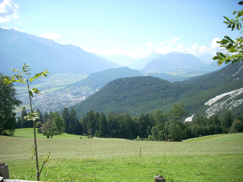 Mountain valley landscape view
