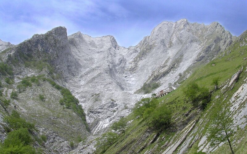 Mountain Valley with Building