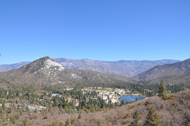 Mountain Valley with Lake — Blue, Serene