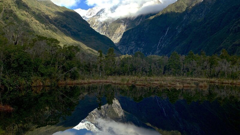 Mountain Valley with Lake — Green, Serene, Afternoon, Photograph, Mountains