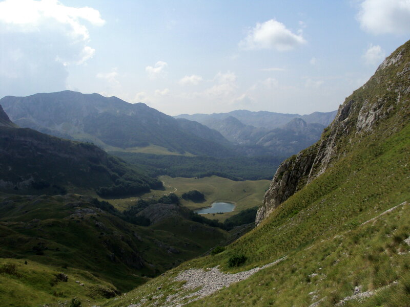 Mountain Valley with Lake — Green, Serene, Afternoon
