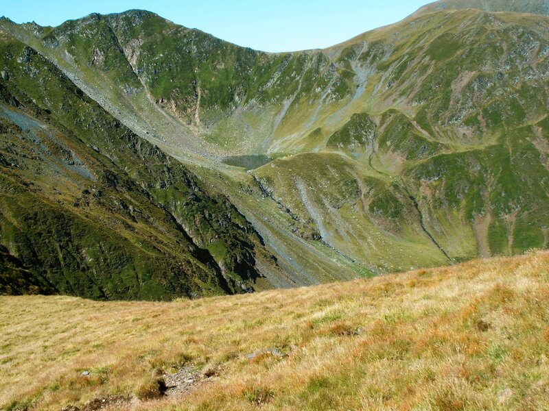 Mountain Valley with Lake — Green