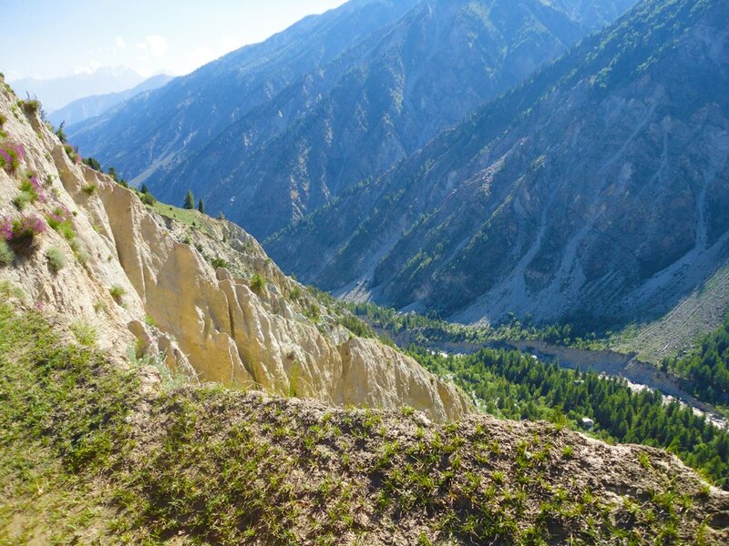 Mountain valley with river