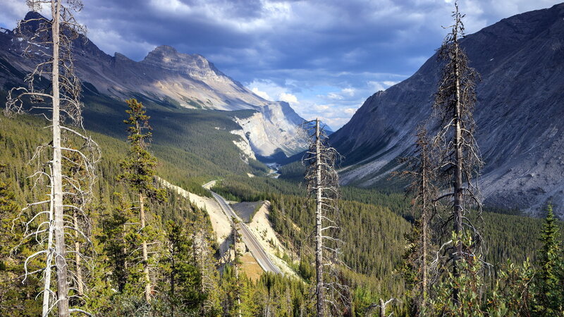 Mountain Valley with Road — Green, Dramatic
