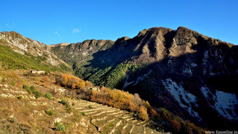 Mountain Valley with Terraces