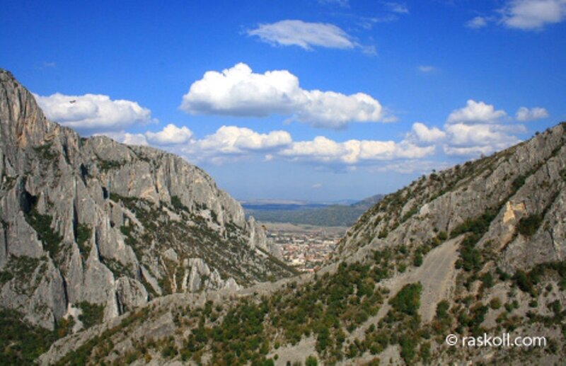 Mountain Valley with Town