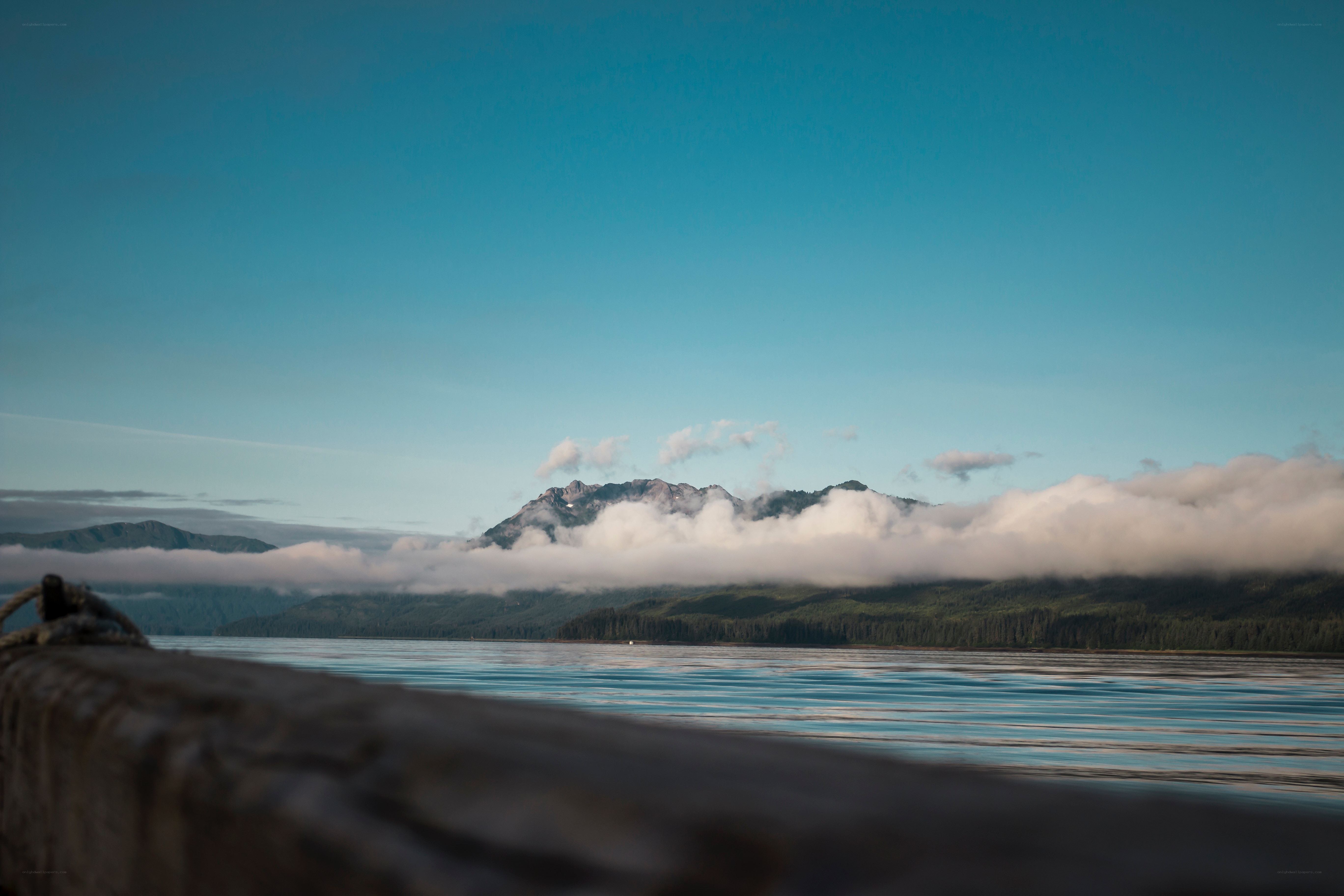 mountain view from a boat