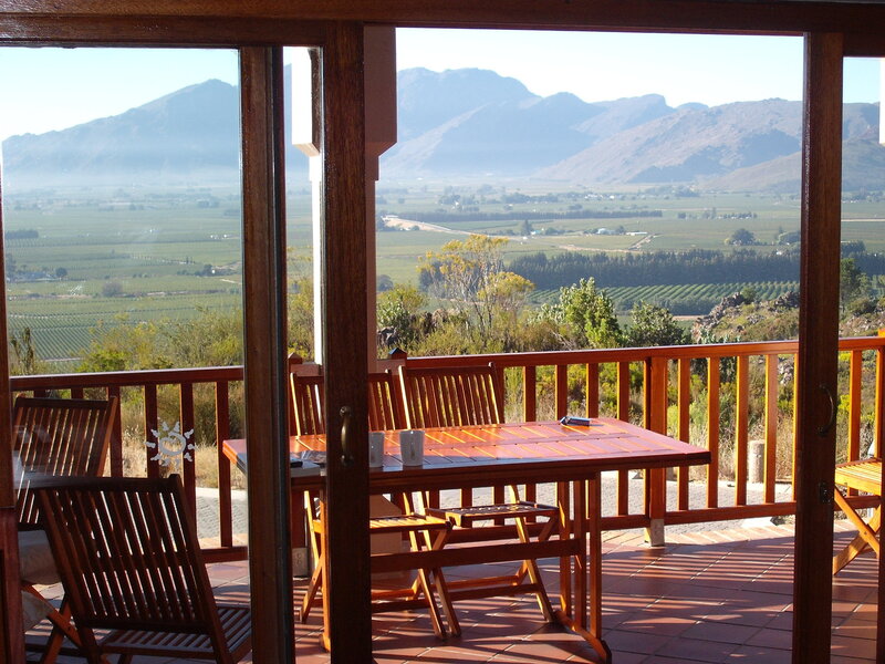 Mountain view from a deck