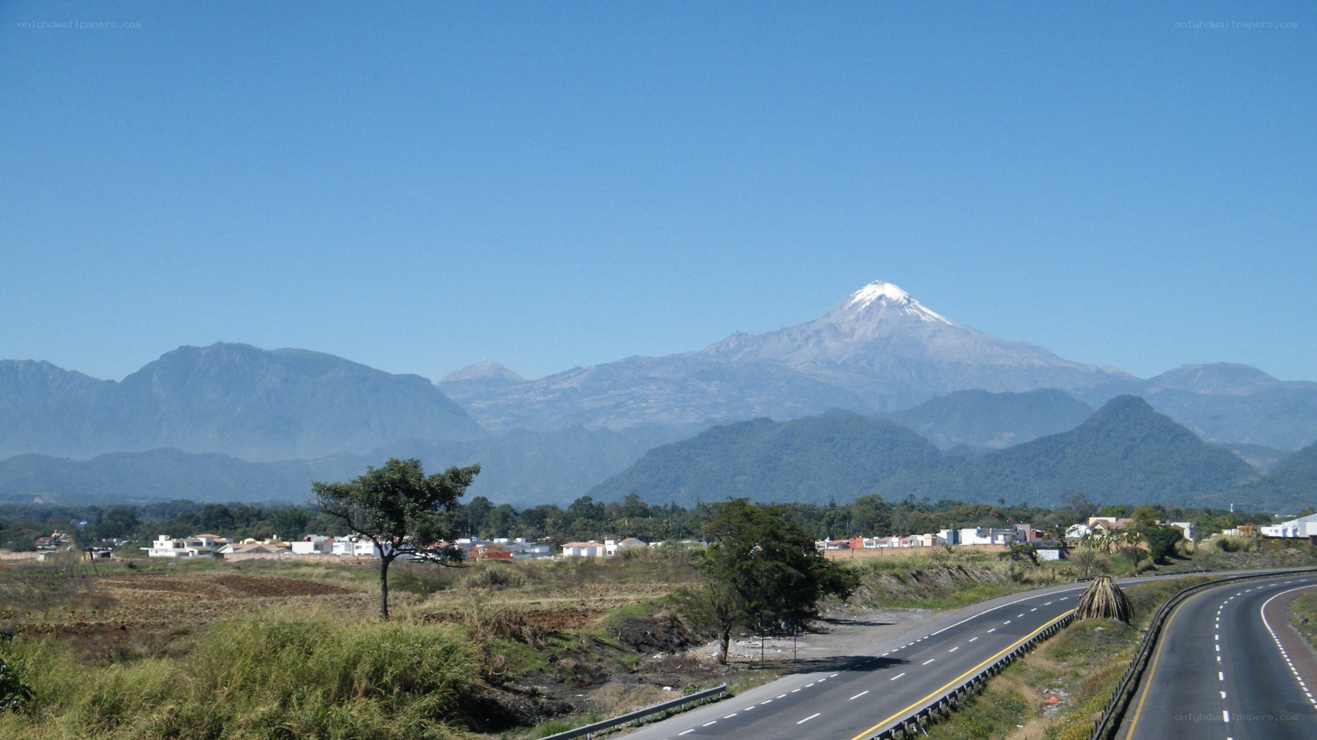 Mountain view from highway