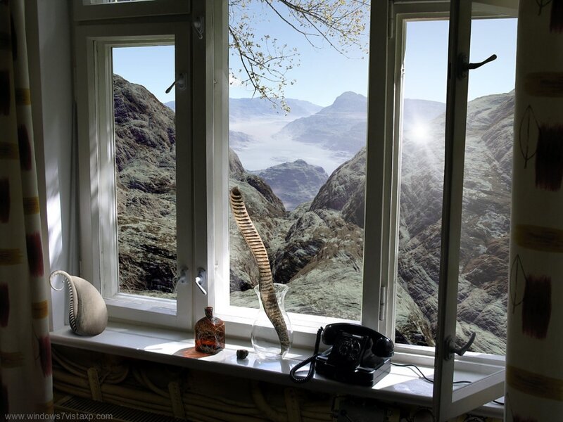 Mountain View from Window