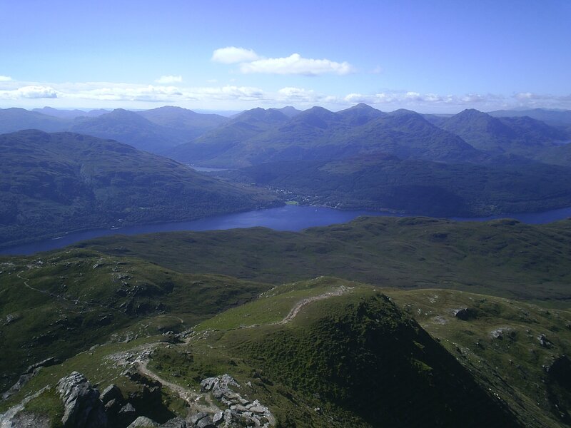 Mountain view of Loch Lomond