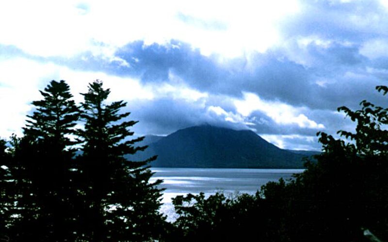 Mountain view over a lake