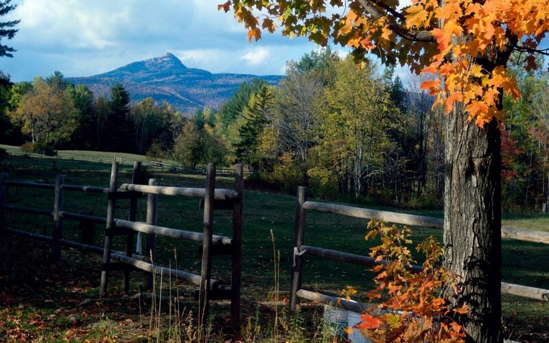Mountain View with Fence