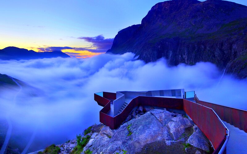 Mountain Viewing Platform — Blue