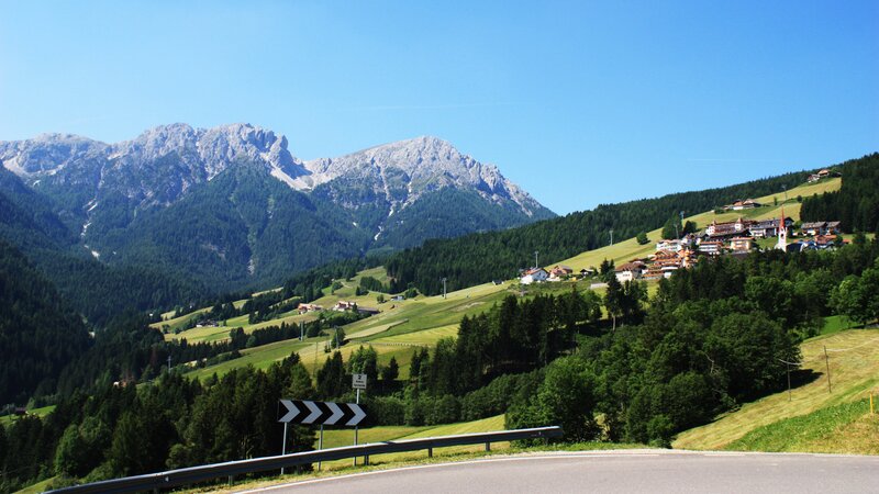 mountain village in alps