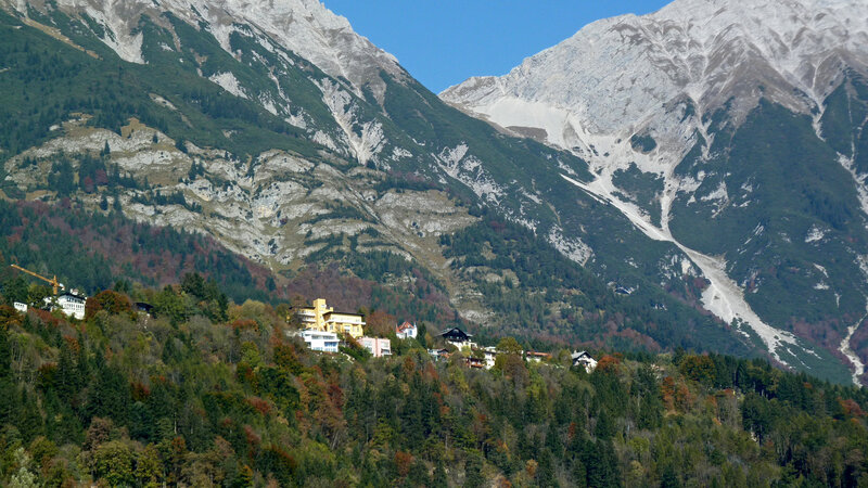 Mountain Village in Autumn — Green