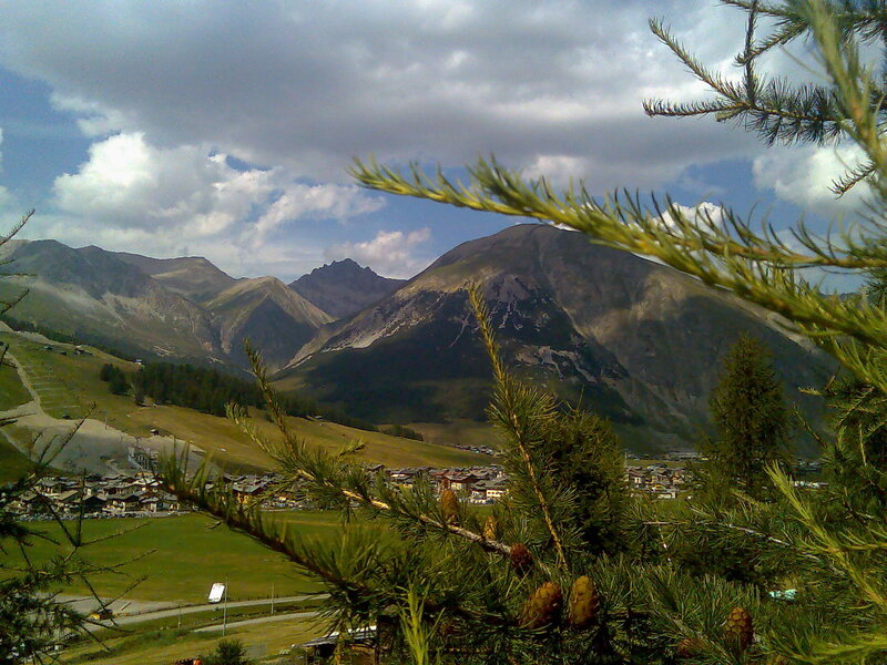 Mountain village in the Alps