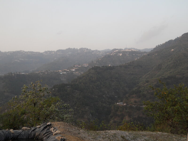 Mountain Village Landscape — Green, Overcast