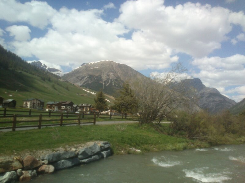 Mountain Village Landscape — Green, Serene, Spring, Photograph