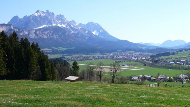 Mountain Village Landscape — Green, Serene, Spring