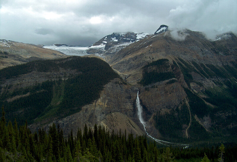 Mountain Waterfall — Green, Dramatic
