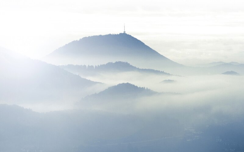 Mountain with Antenna