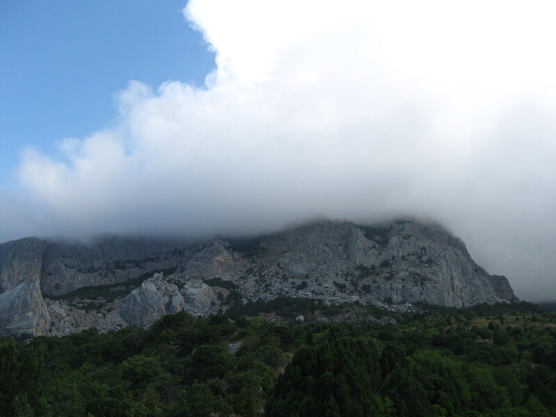 Mountain with Clouds
