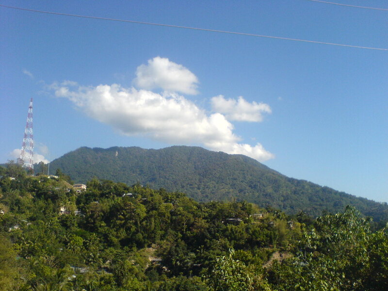 Mountain with Communication Tower