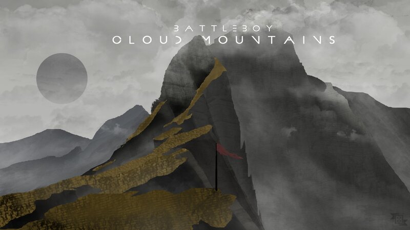 Mountain with Flag